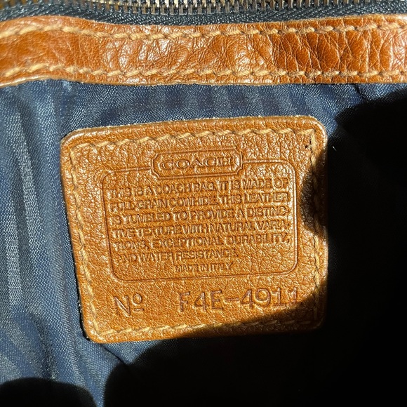 4911 Coach Brown Leather Backpack - Picture 3 of 6